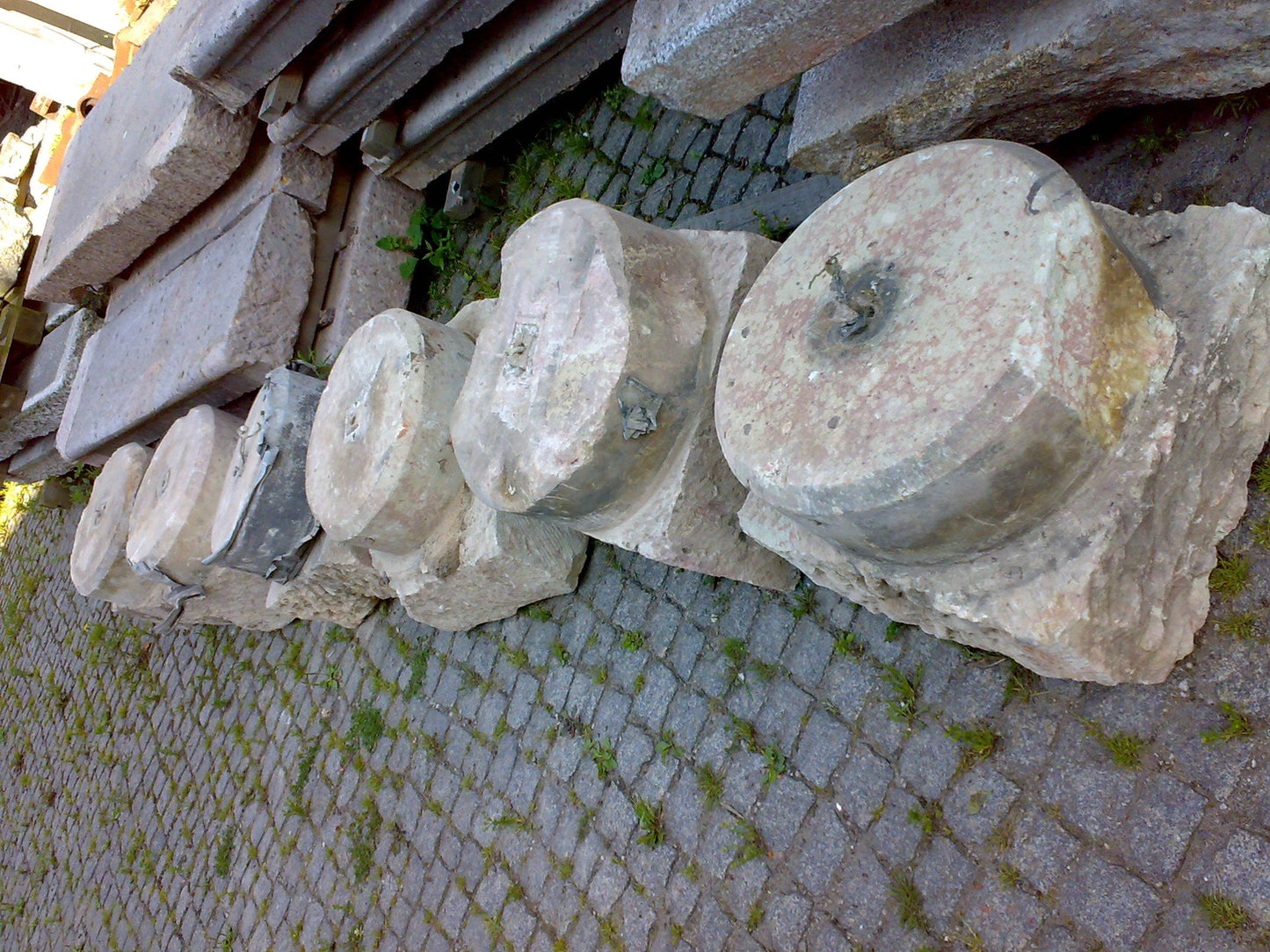 6 St. Sockel / Porphyr - antike-tueren-baustoffe