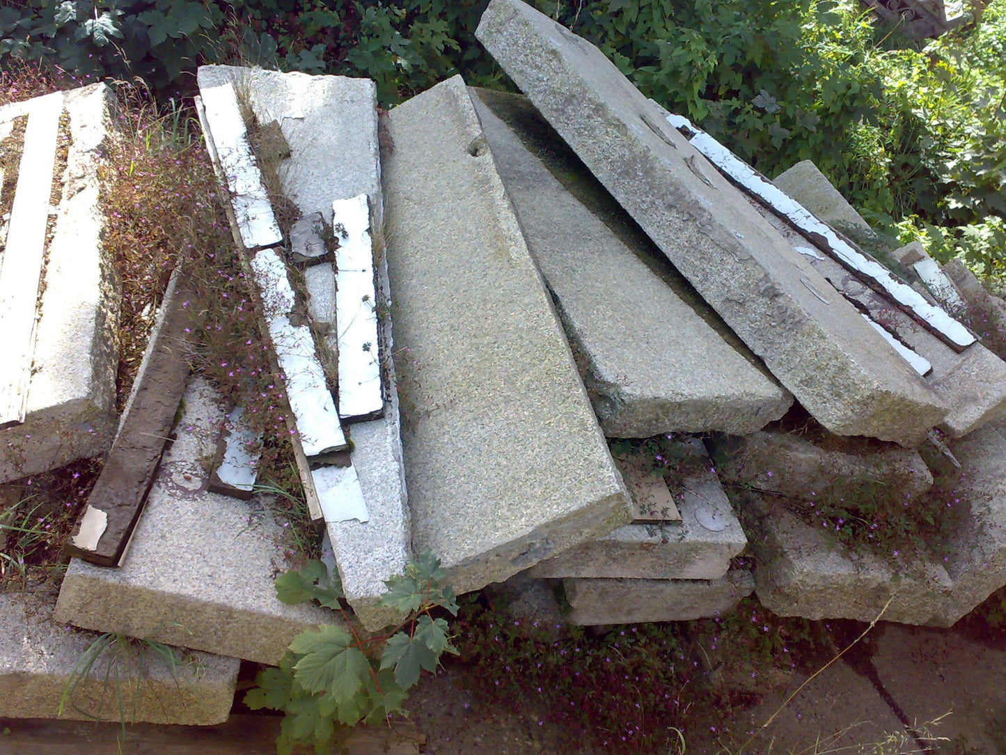 sehr große Wendeltreppe aus Granit - 45 Stufen/Platten - antike-tueren-baustoffe
