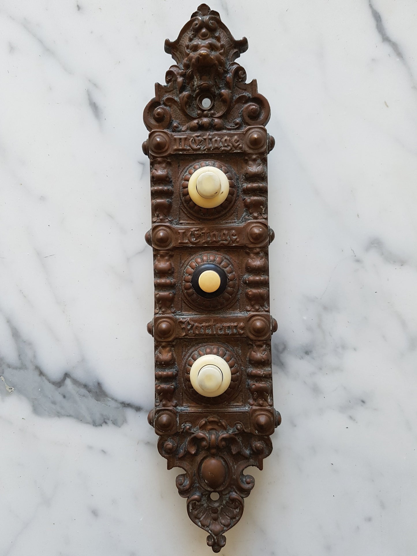 Klingelschild um 1880 - antike-tueren-baustoffe