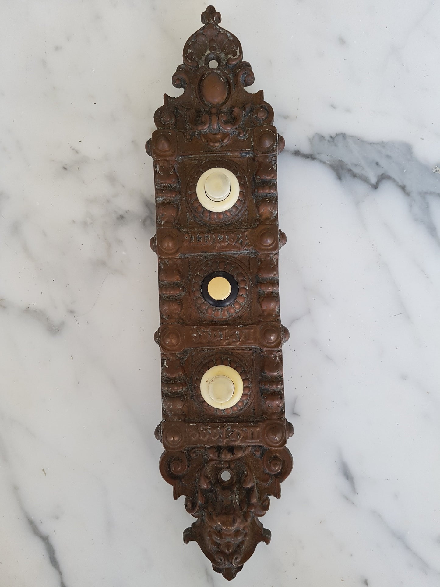 Klingelschild um 1880 - antike-tueren-baustoffe