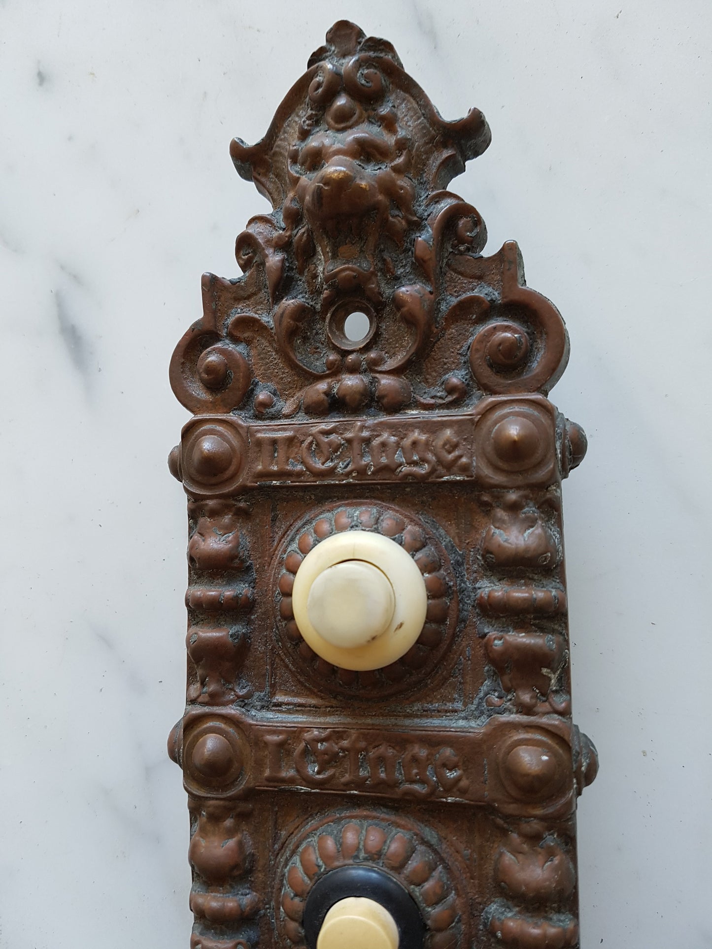 Klingelschild um 1880 - antike-tueren-baustoffe
