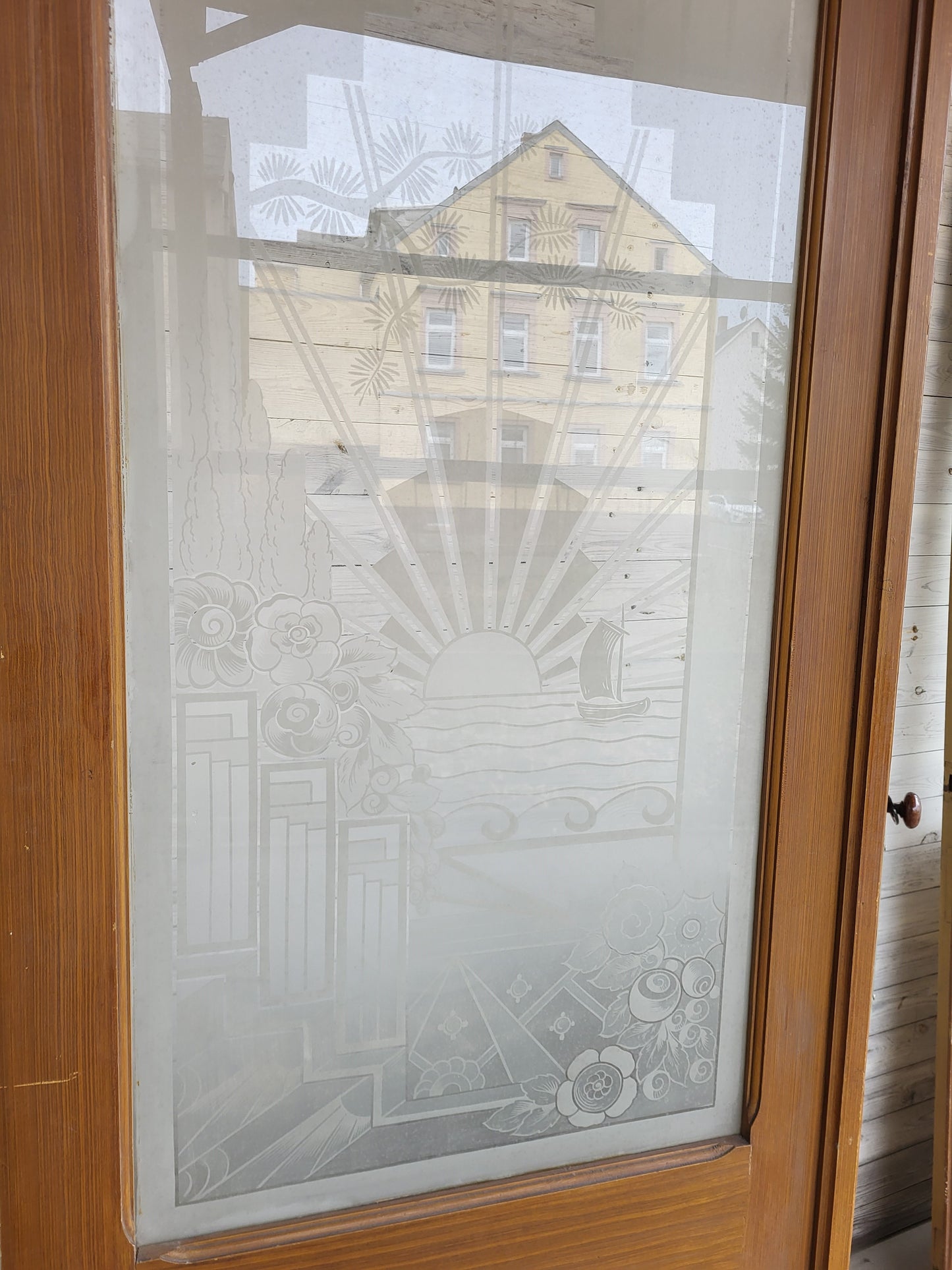 Selten schöne Tür im unberührten Originalzustand um 1910/15 - IDG/105
