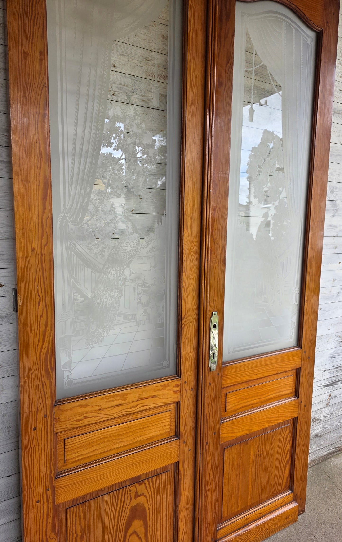 Wunderschöne Flügeltür um 1905/10 - IDG/111 - antike-tueren-baustoffe