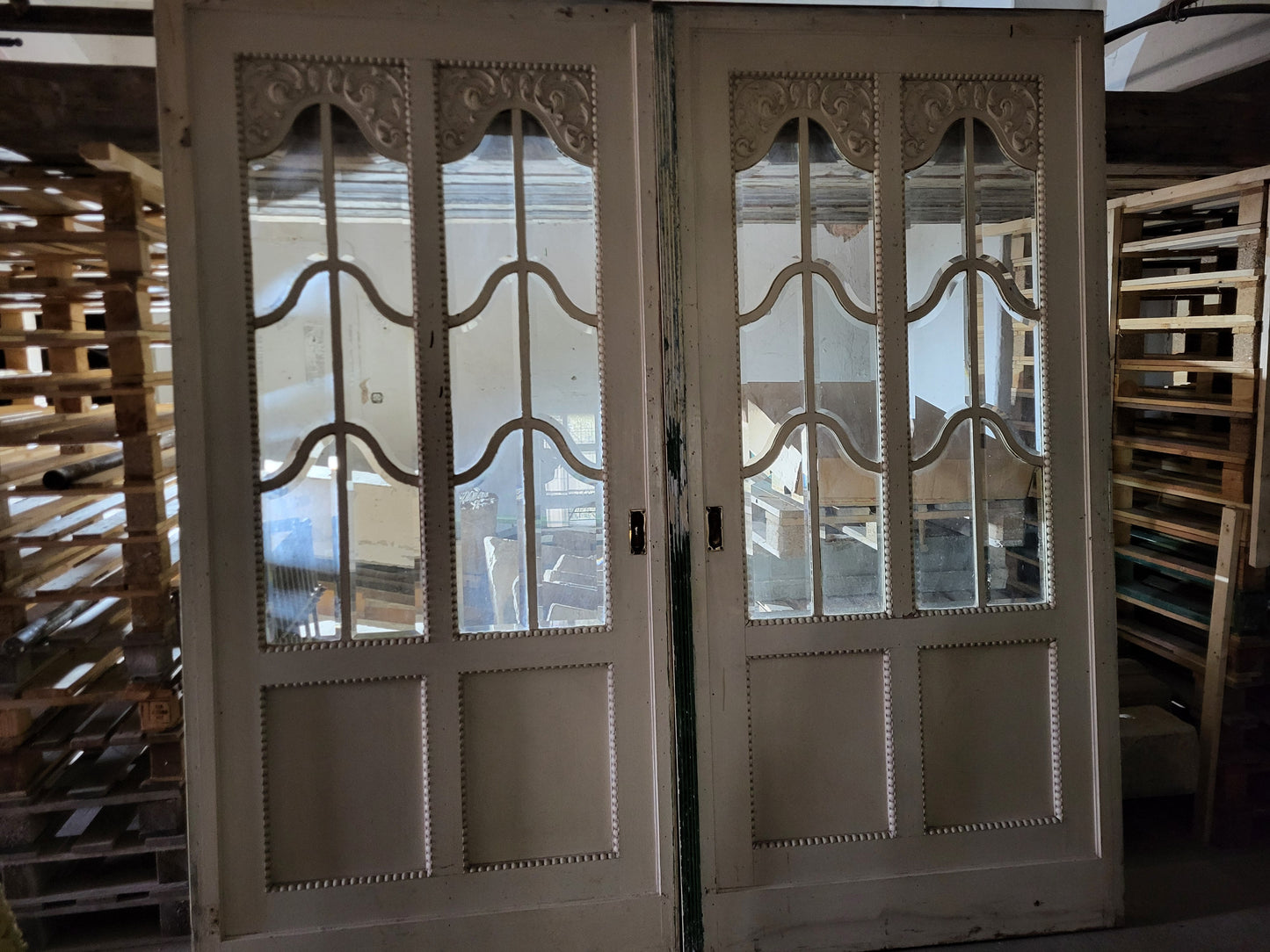 Antike Doppelschiebetür 1920er - IS/39