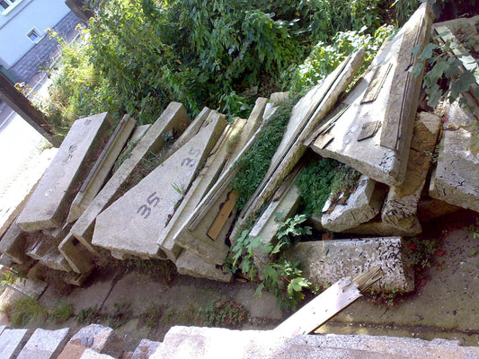 sehr große Wendeltreppe aus Granit - 45 Stufen/Platten - antike-tueren-baustoffe