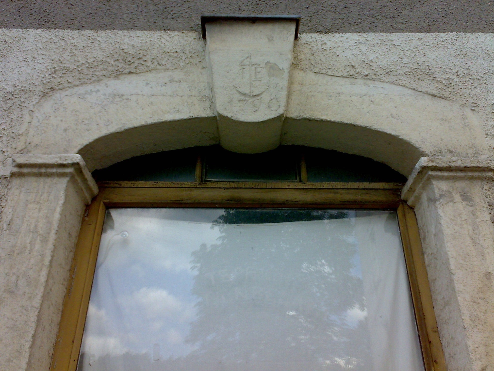 Haustür/Eingangsgewand aus Granit - Barock um 1790 - antike-tueren-baustoffe