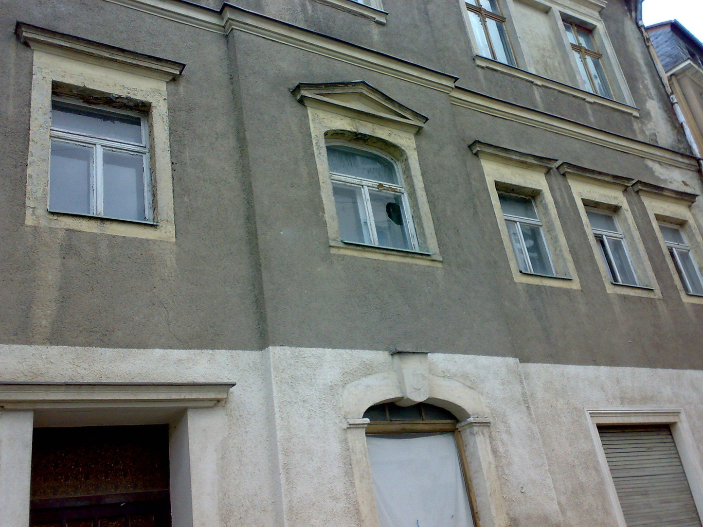 Haustür/Eingangsgewand aus Granit - Barock um 1790 - antike-tueren-baustoffe