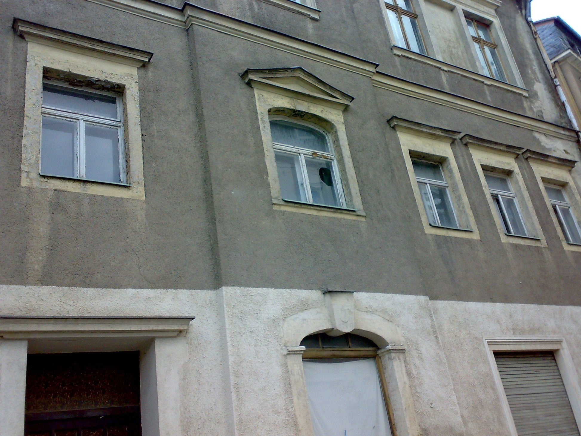 Haustür/Eingangsgewand aus Granit - Barock um 1790 - antike-tueren-baustoffe