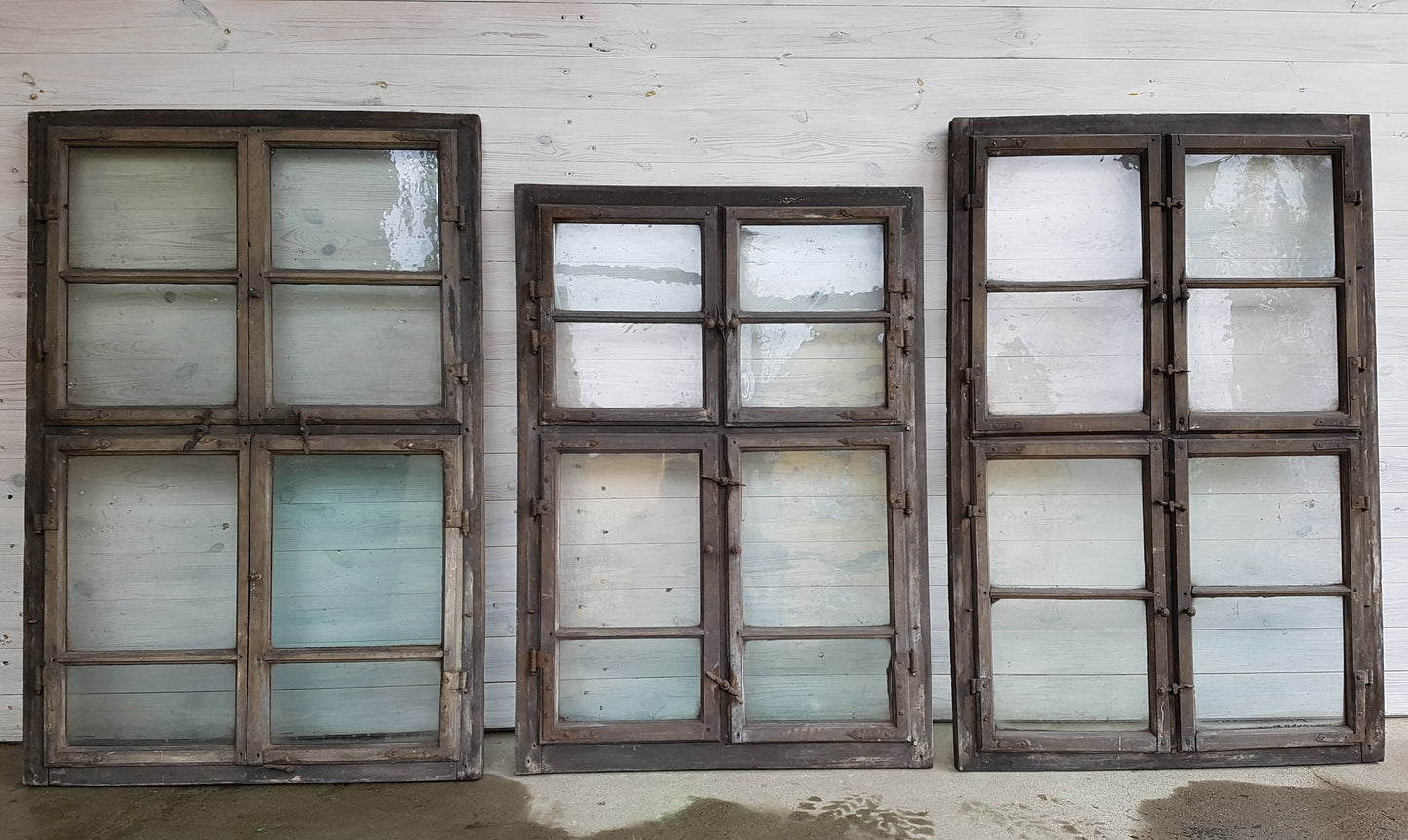 3 Fenster um 1820/40 - orig. Verglasung - antike-tueren-baustoffe