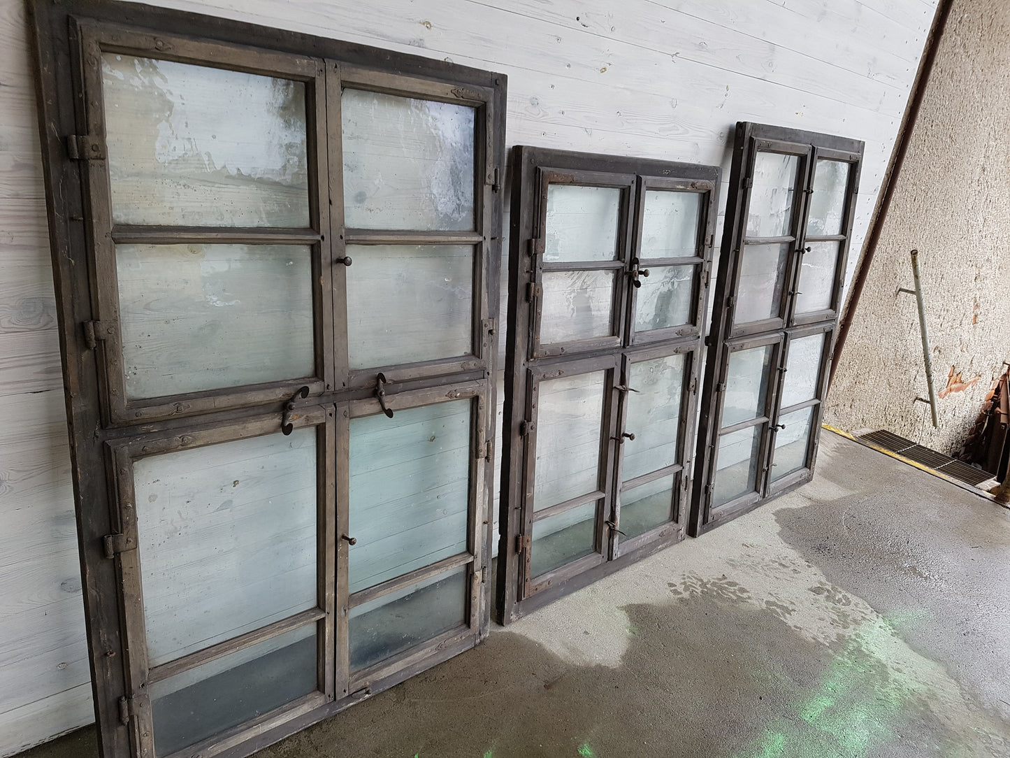 3 Fenster um 1820/40 - orig. Verglasung - antike-tueren-baustoffe