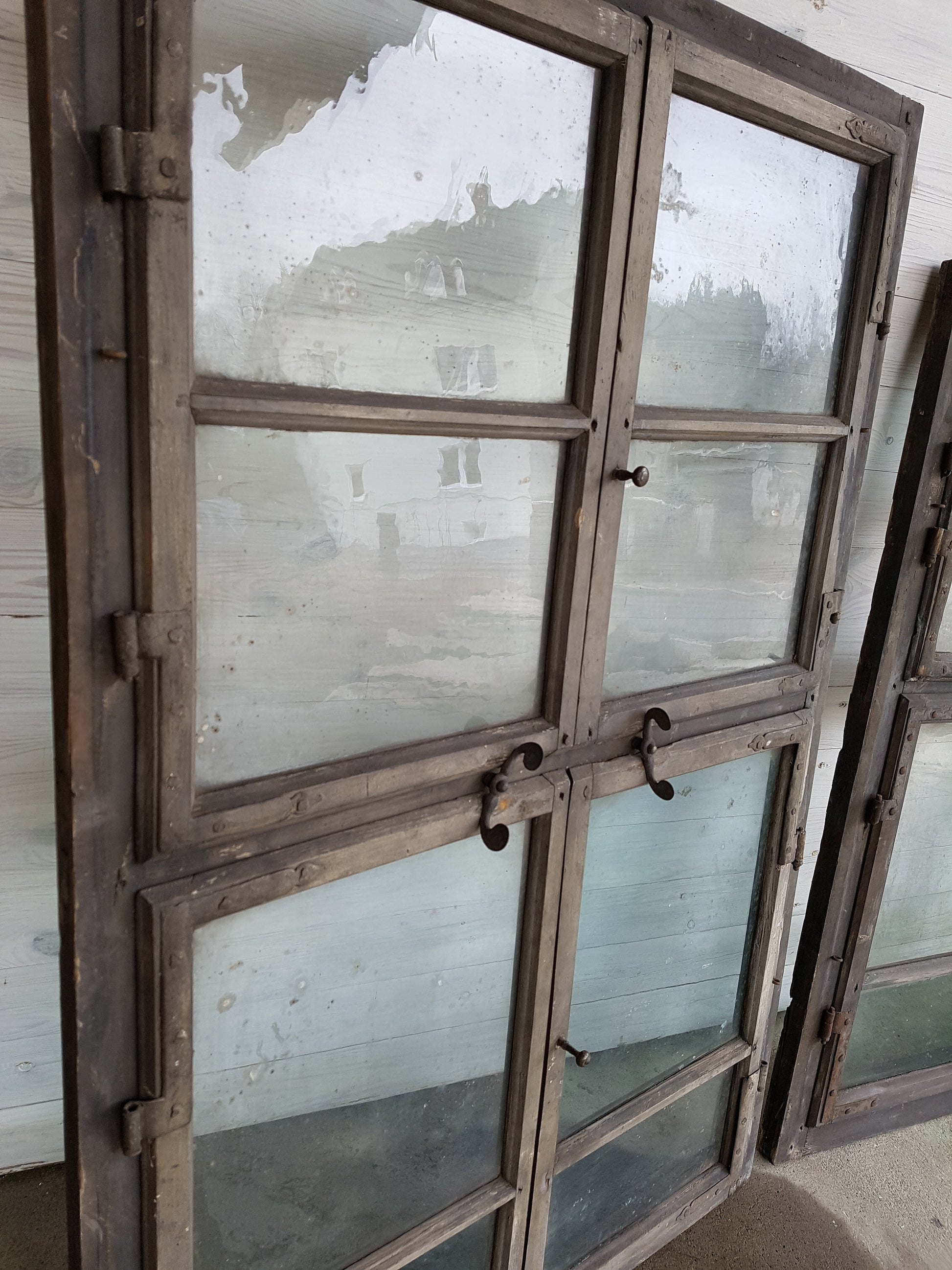 3 Fenster um 1820/40 - orig. Verglasung - antike-tueren-baustoffe