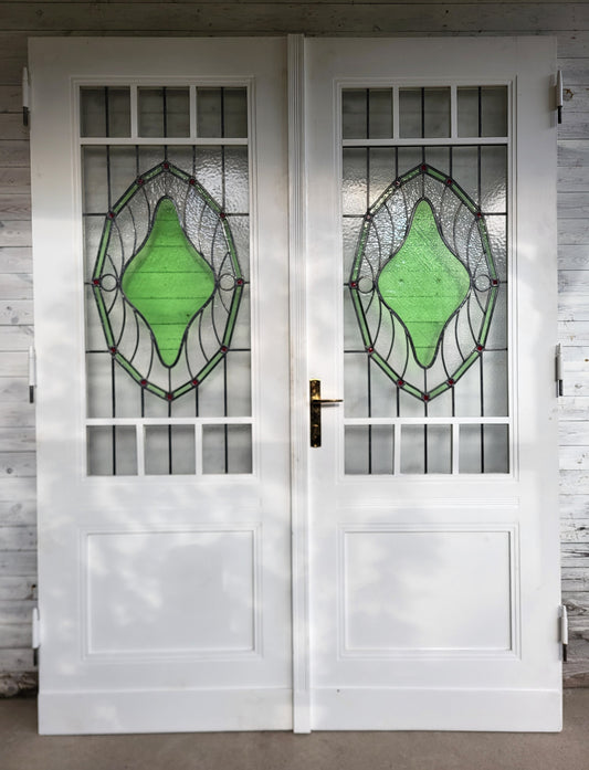 Jugendstiltür mit edler Bleiverglasung - IDG/25