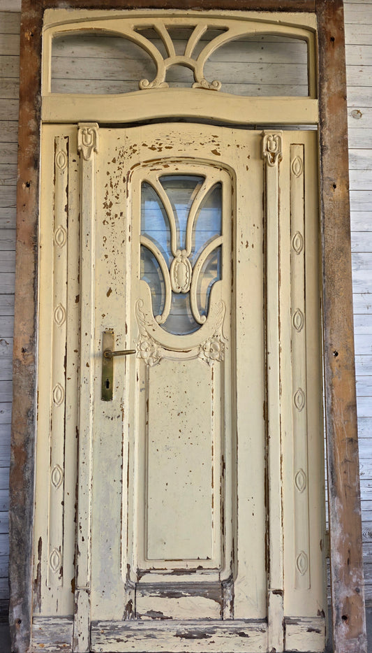 Eingangsportal im Jugendstil  - HE2/88 - antike-tueren-baustoffe
