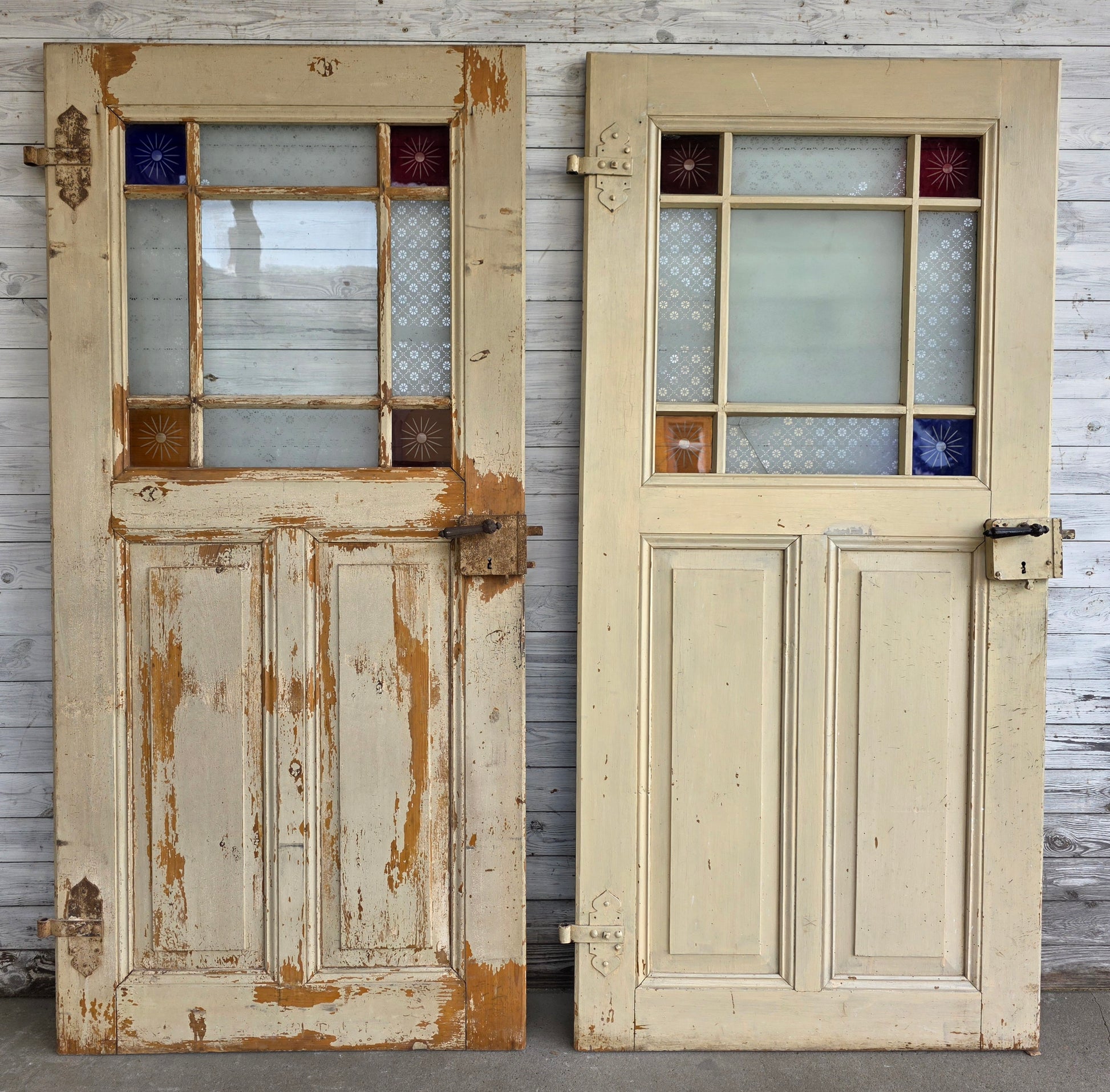 1 Paar Bauernhaustüren um 1880 -    IEG/19 - antike-tueren-baustoffe