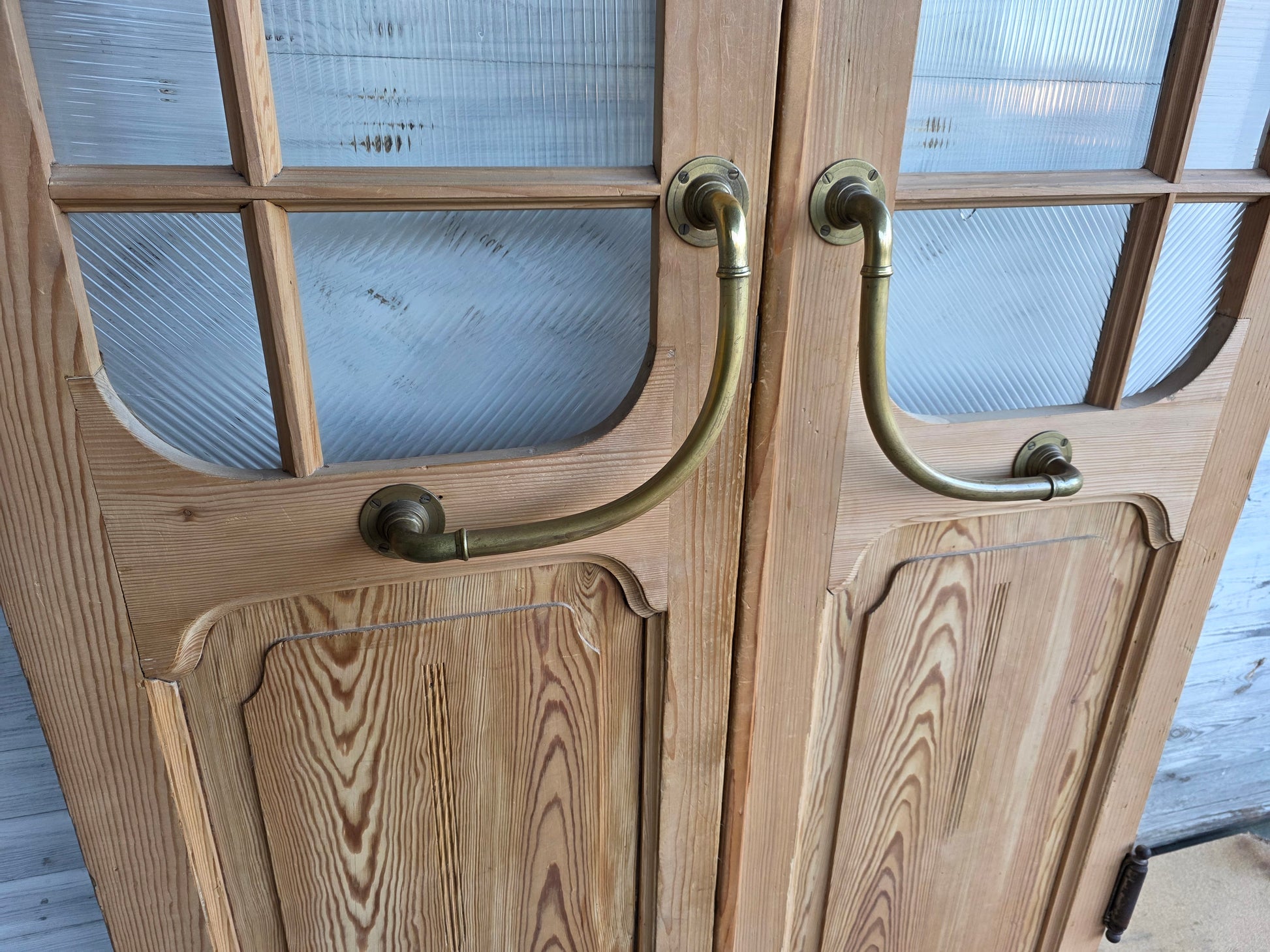 Elegante Jugendstil -Pendeltür um 1905/10 - IP/19 - antike-tueren-baustoffe