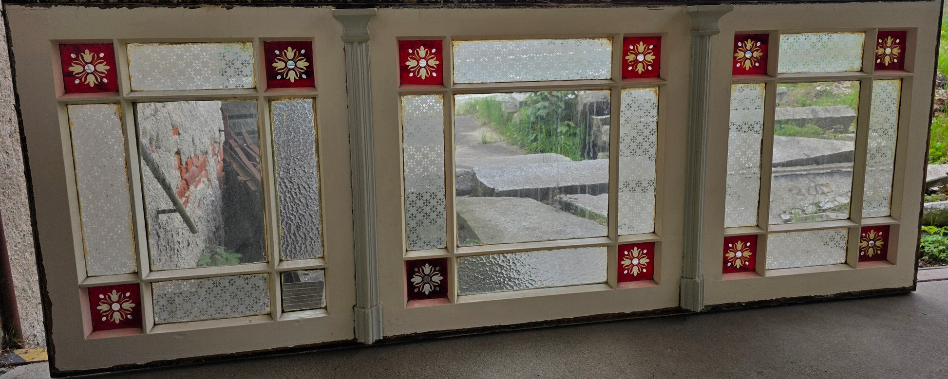 Antike Glasfront um 1880 - IDG/113 - antike-tueren-baustoffe
