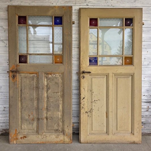 1 Paar Bauernhaustüren um 1880 -    IEG/19 - antike-tueren-baustoffe
