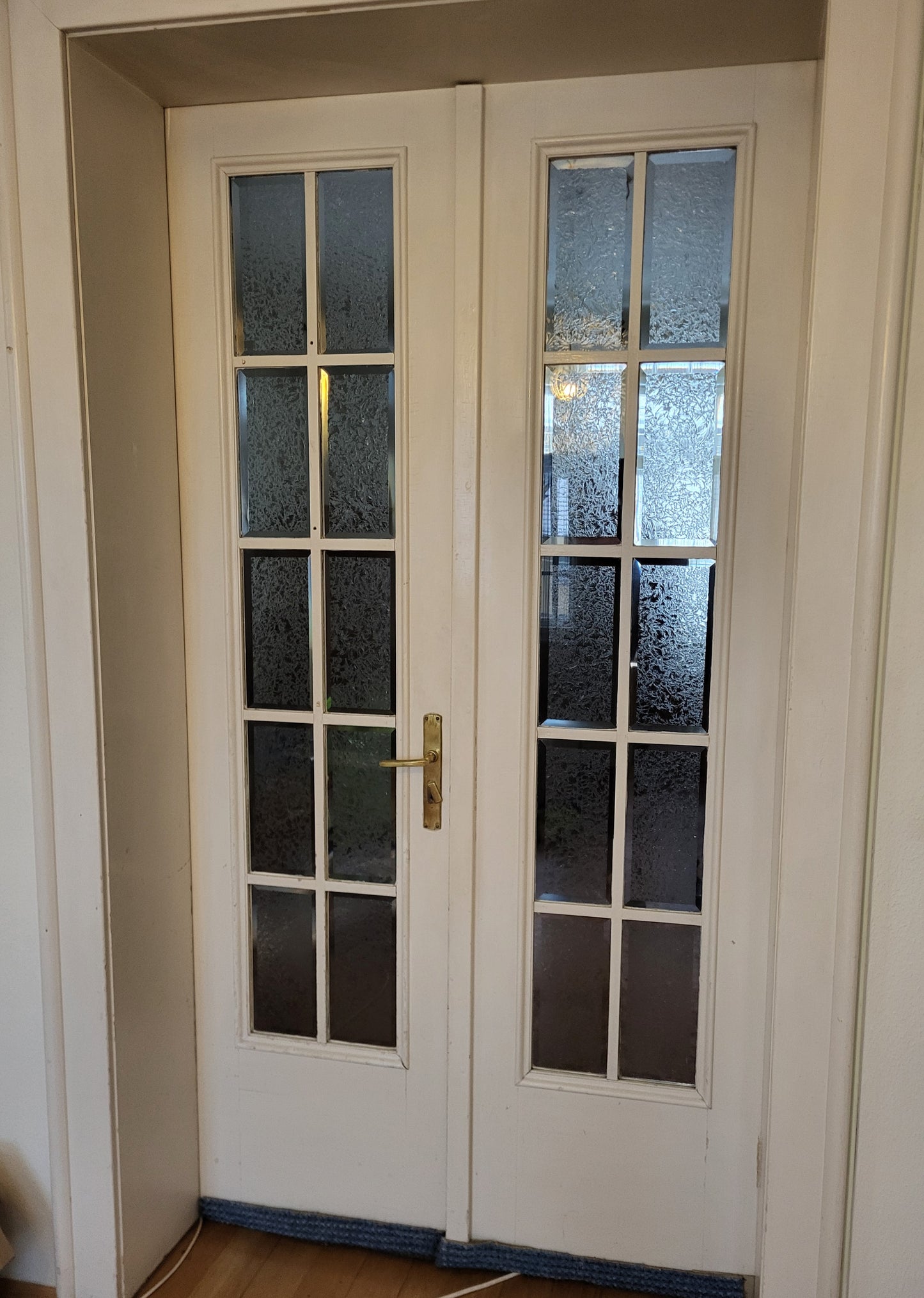 2 St. Hochwertige Türanlagen komplett mit Rahmen um 1924 - IDG/106