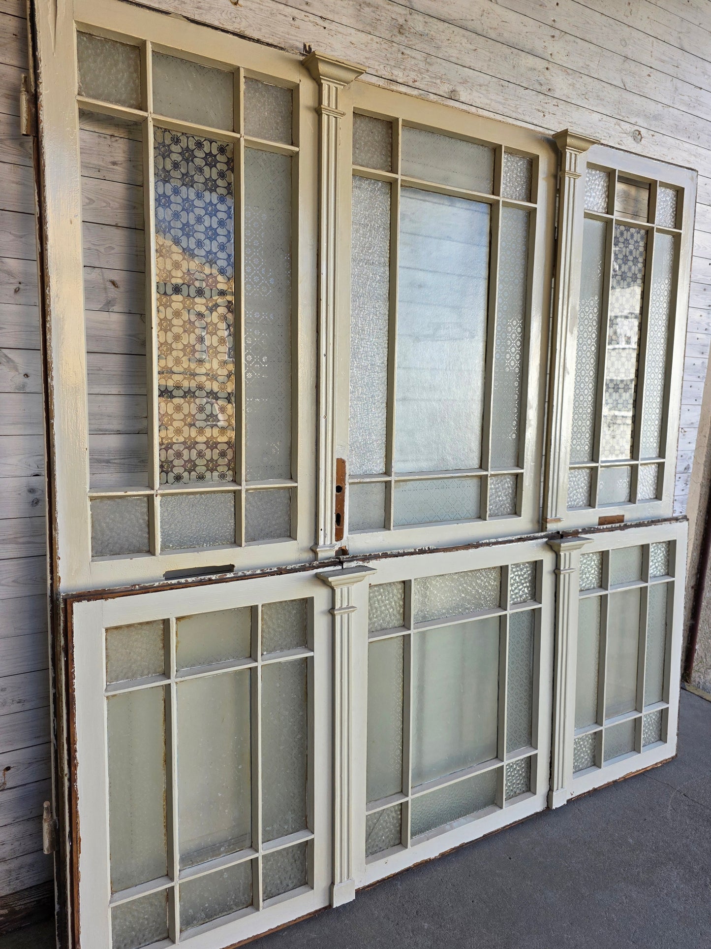 3- teilige Tür + OL Fenster um 1880 - IDG115