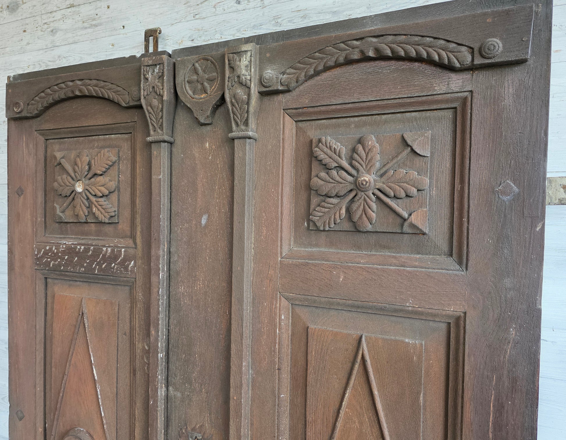 Klassizistische Eichentür um 1840/50 - HA/71 - antike-tueren-baustoffe