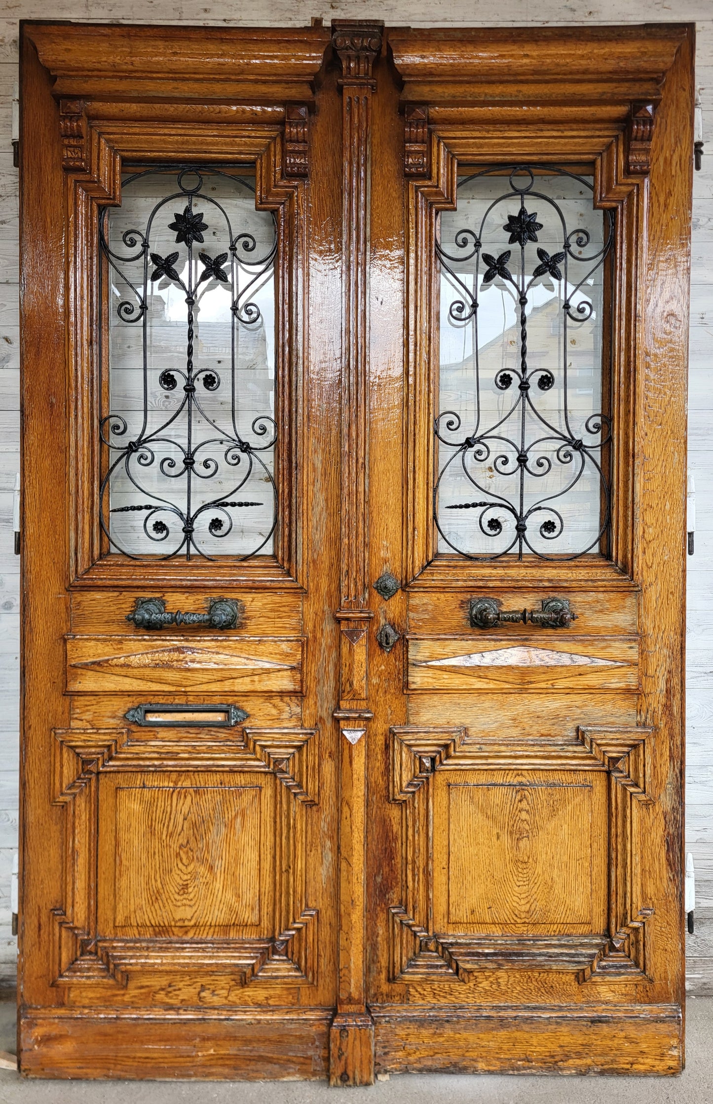 Herrschaftliche Gründerzeit Tür in Eiche - HD2/113