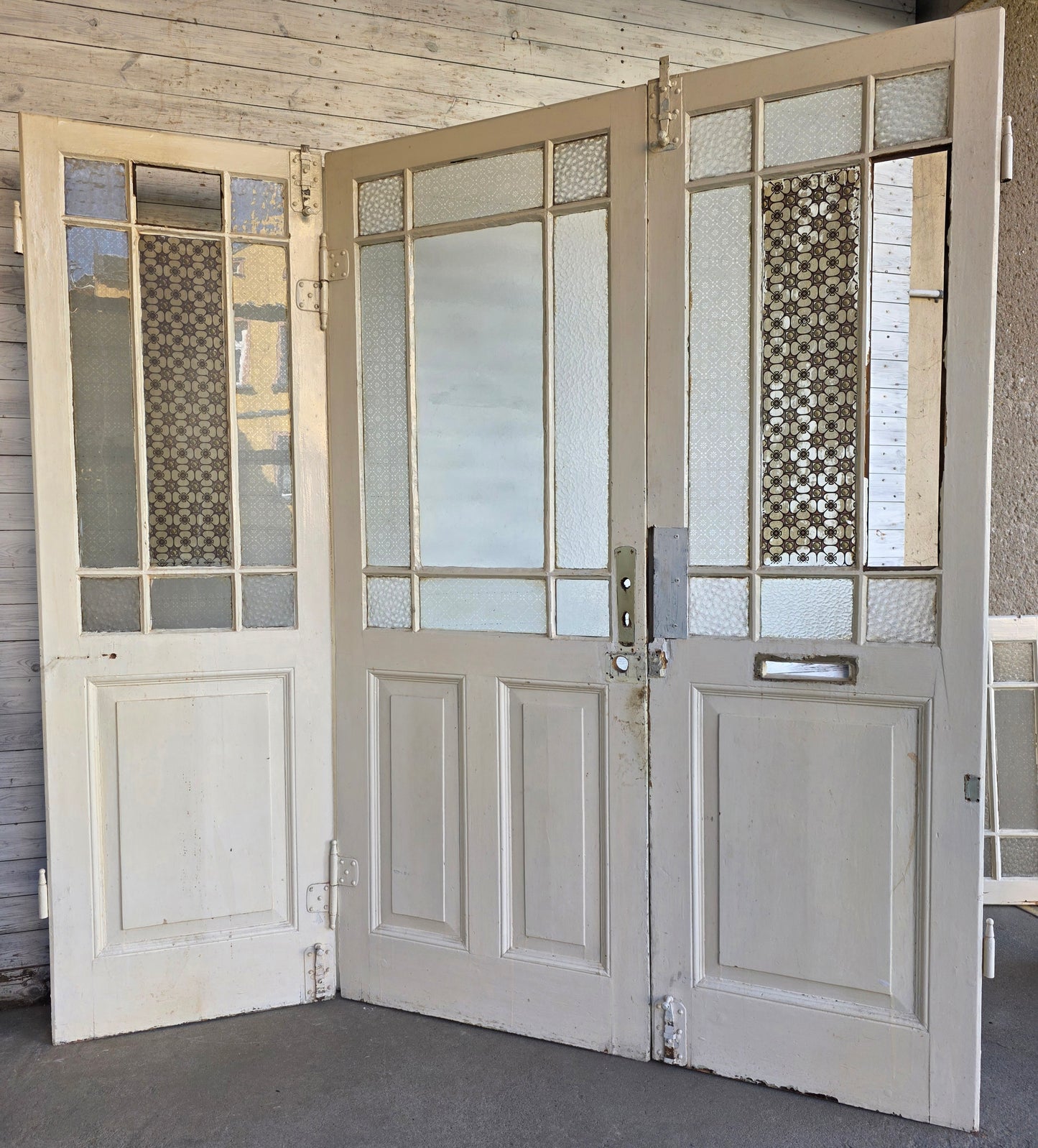 3- teilige Tür + OL Fenster um 1880 - IDG115
